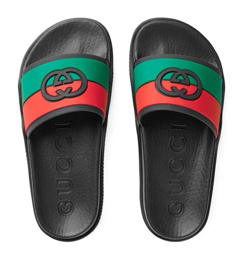 kid gucci slides|gucci slides kids boys.